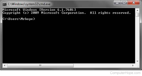 Windows command line