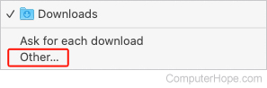 Download other options
