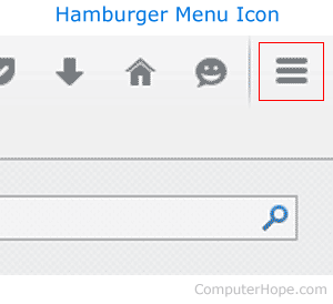 Hamburger menu icon