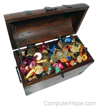 treasure box with Loot