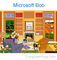 Microsoft Bob home screen