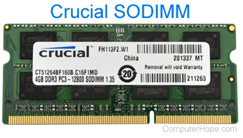 SODIMM memory chip