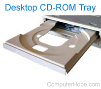 CD-ROM tray
