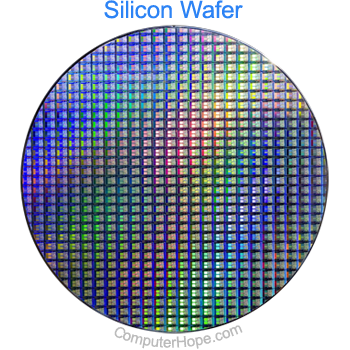 Silicon wafer chip